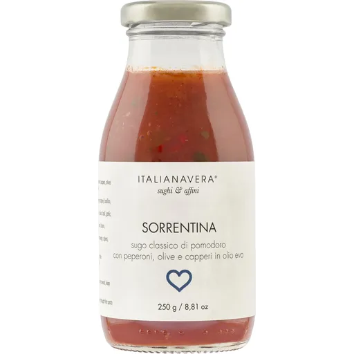 SORRENTINA Sugo mit Paprika, Oliven und Kapern, 250 g