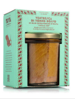 Roter Thunfisch in Bio-Olivenöl nativ extra "Sicilia IGP" - Bauchfleisch, 320 g