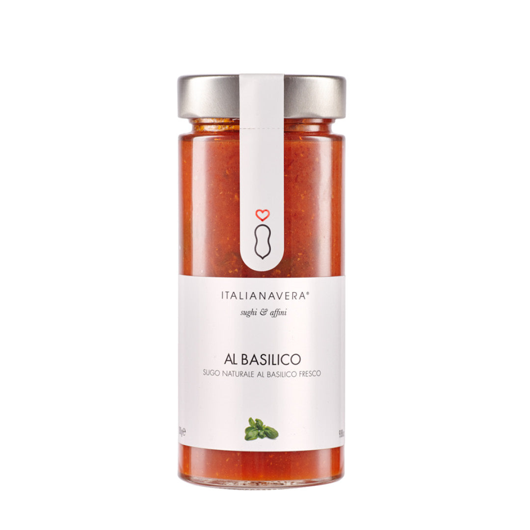 Al Basilico – Neapolitanischer Tomatensugo mit frischem Basilikum von Italianavera, 280 g