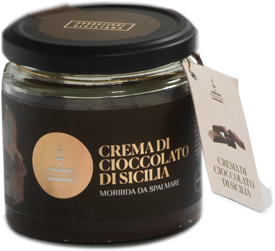 Nero Sublime – Glas sizilianische Schokoladencreme aus der Panettone-Geschenkpackung