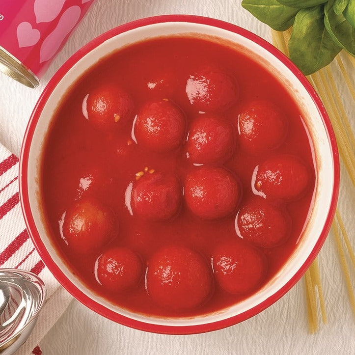 Kirschtomaten in eigenem Saft als Basis für Pastasauce und Pizza