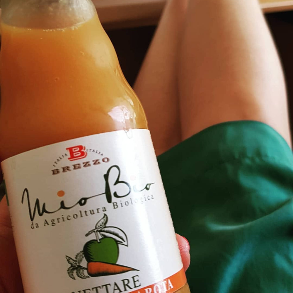 Apfel Karotten Saft- Praktische 200ml Glasflasche
