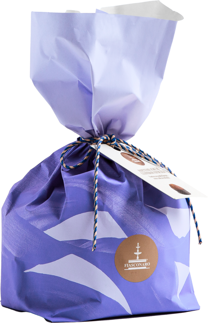 Panettone Agrumi e Zafferano – sizilianischer Panettone mit kandierten Orangen, Zitronen und Safran, von Hand verpackt