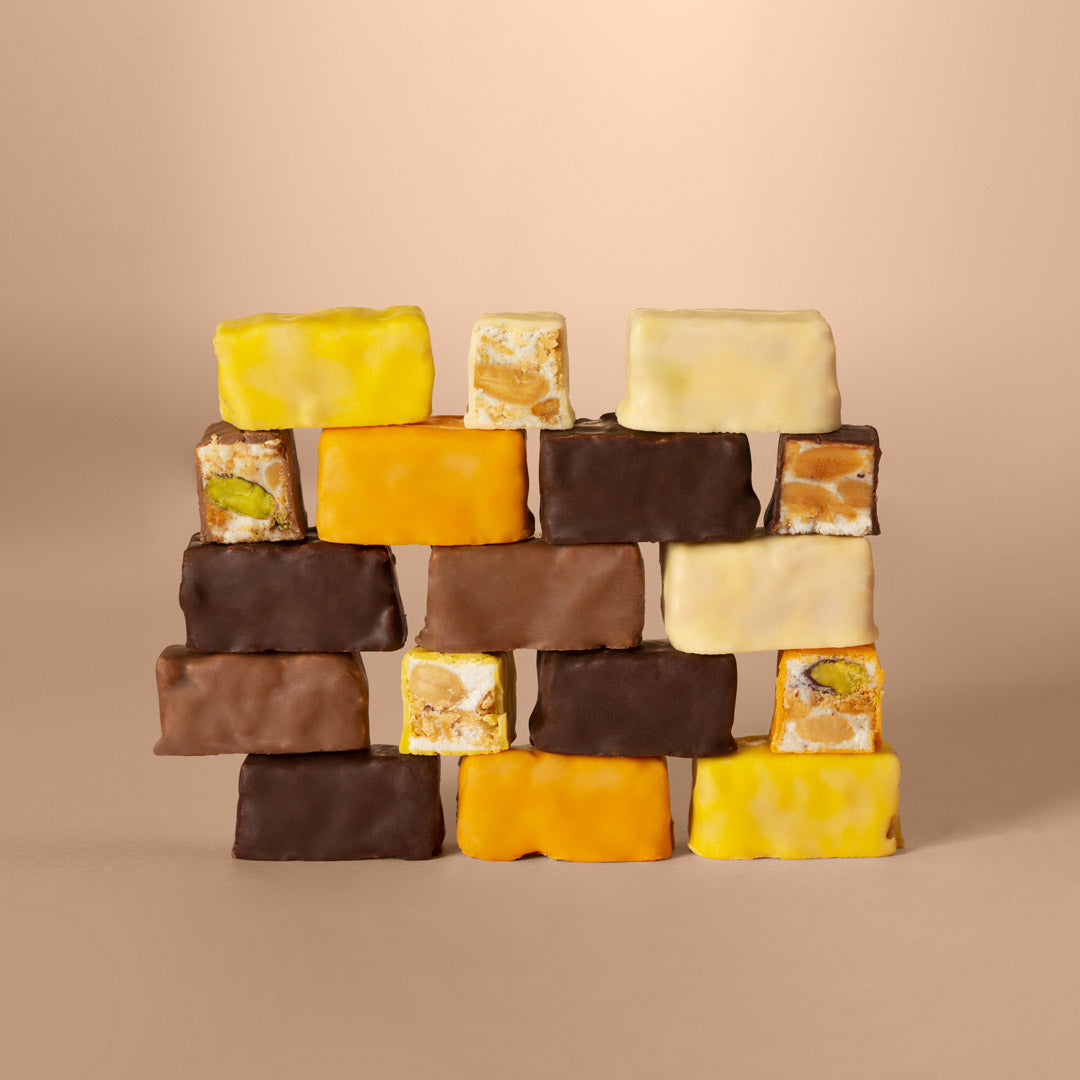 Sizilianische Nougat-Vielfalt: Torroncini Morbidi in 6 Sorten mit Schokolade, Zitrone und Kaffee