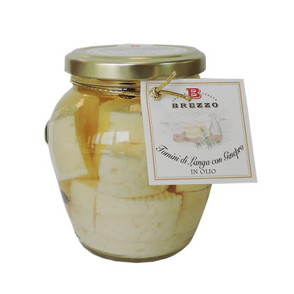 Tomini con Ginepro in Olio – Piemontesischer Weichkäse mit Wacholder