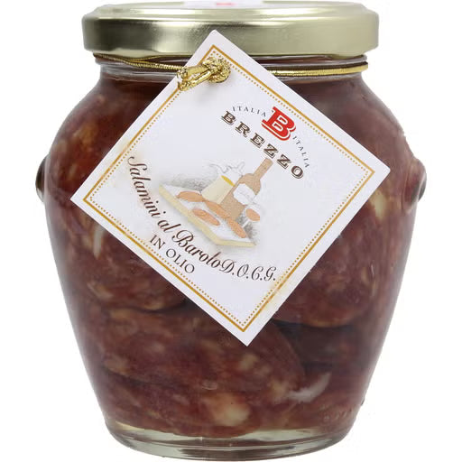 Salami mit Rotwein „Barolo“ in Öl