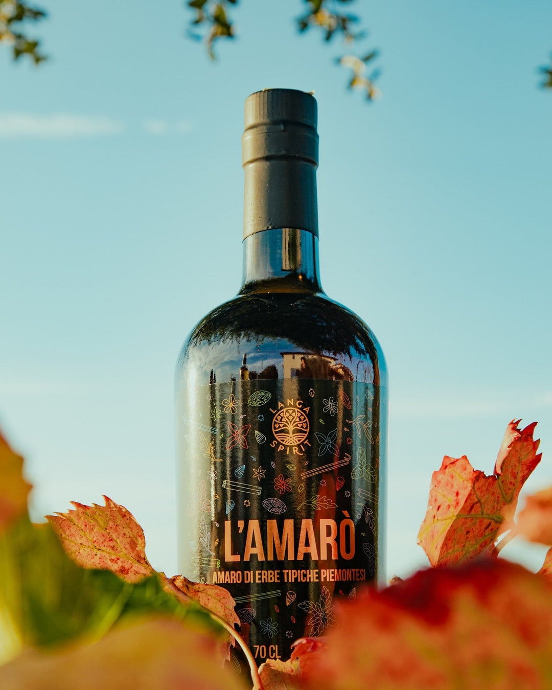 Handwerklicher Amaro von Langa Spirits mit Alpenkräutern, Minze und Enzian.