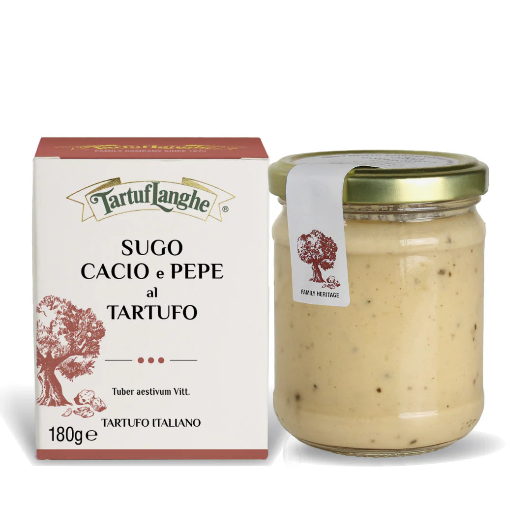 Sugo Cacio e Pepe al Tartufo – Trüffelsauce mit Pecorino Romano DOP von Tartuflanghe, 180 g
