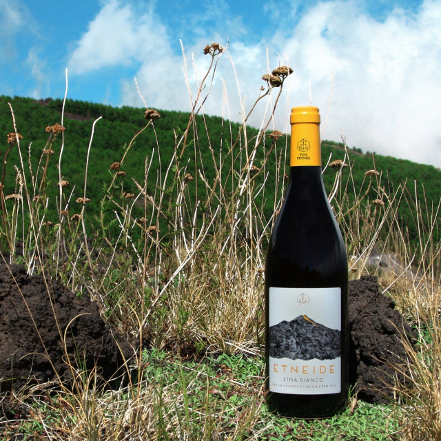 Strohgelber Etna Bianco Weißwein aus Castiglione di Sicilia