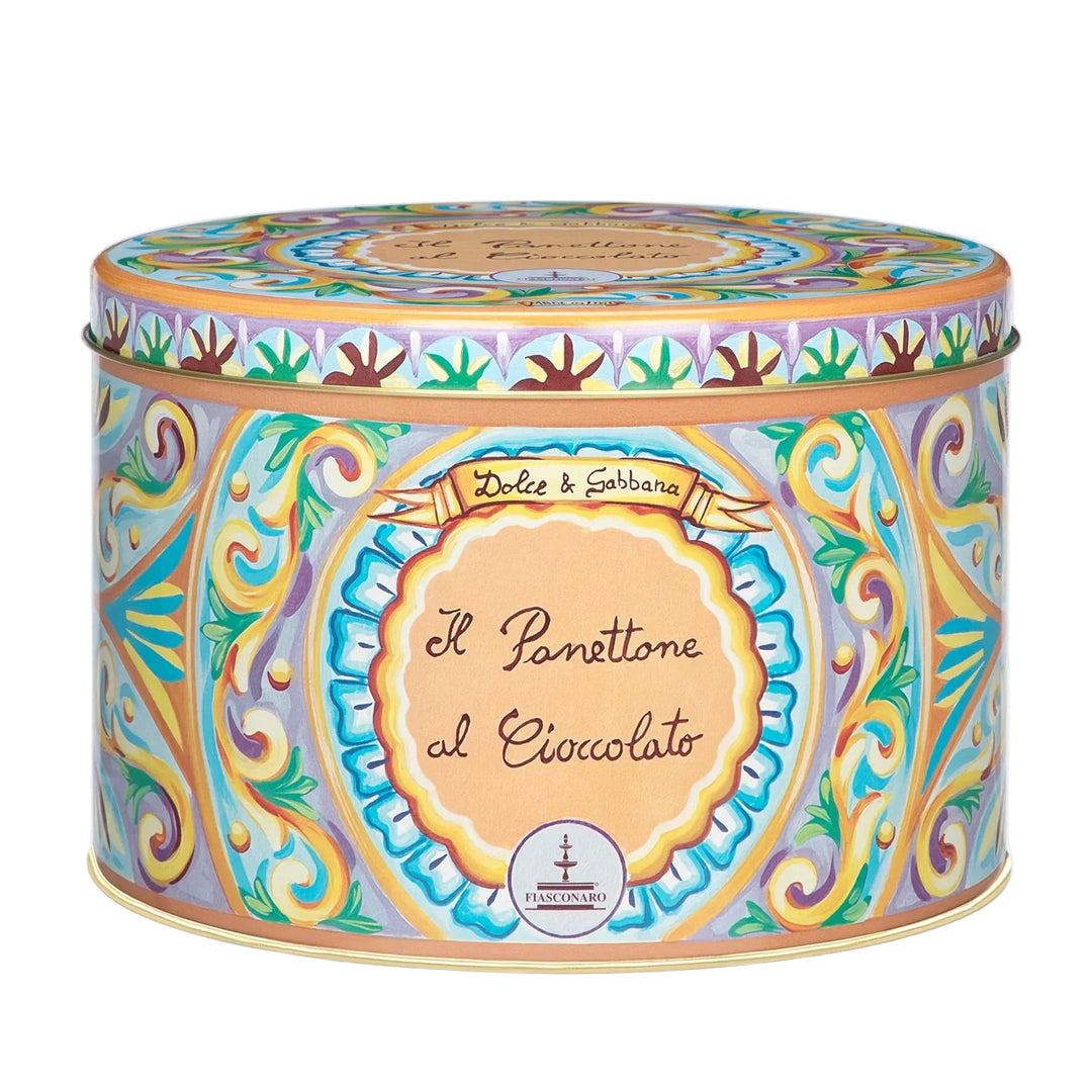 Il Panettone al Cioccolato – Dolce&Gabbana Sammlerdose im Majolika-Design mit Schokoladen-Panettone 500 g