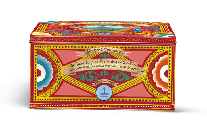 Il Panettone al Pistacchio di Sicilia – Dolce&Gabbana Sammlerdose mit Pistazien-Panettone und Glas Pistaziencreme