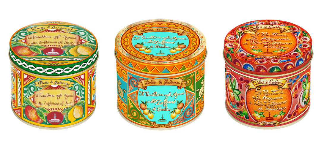 Il Panettone agli Agrumi e allo Zafferano di Sicilia – Dolce&Gabbana Sammlerdose mit Zitrus-Safran-Panettone