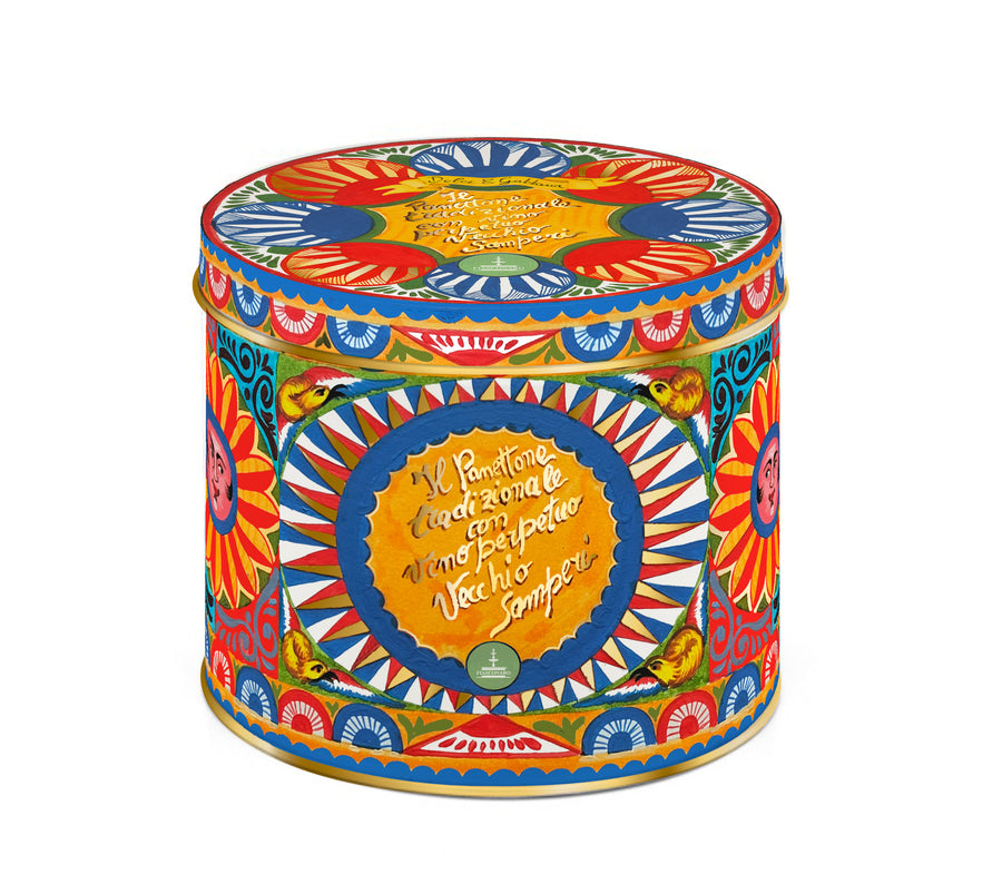Il Panettone al Vino Perpetuo Vecchio Samperi – Dolce&Gabbana Sammlerdose mit Panettone und Wein-Zerstäuber