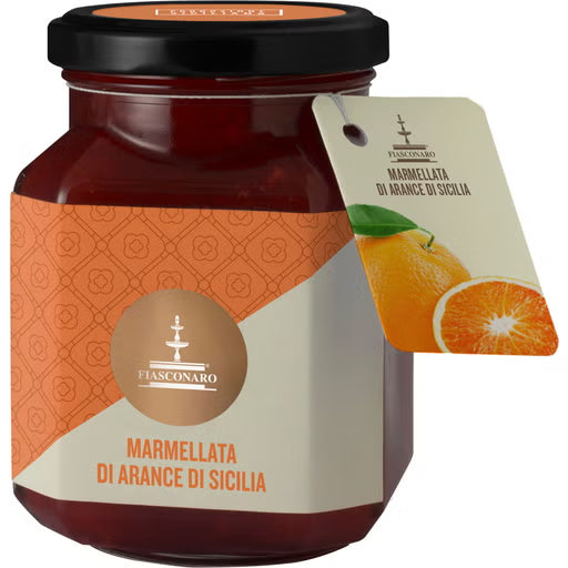 Marmellata di Arancia Rossa von Fiasconaro – Sizilianische Blutorangenmarmelade aus 110 g Früchten pro 100 g