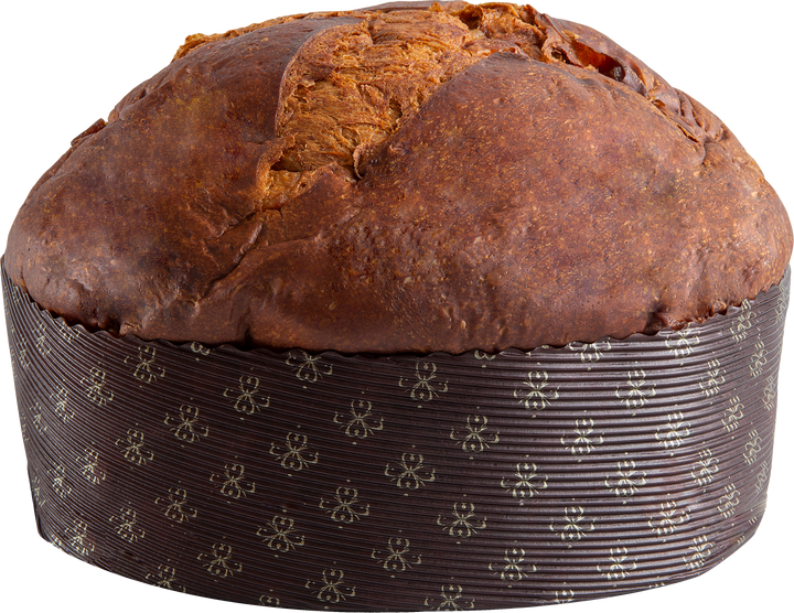 Panettone Agrumi e Zafferano – sizilianischer Panettone mit kandierten Orangen, Zitronen und Safran, von Hand verpackt