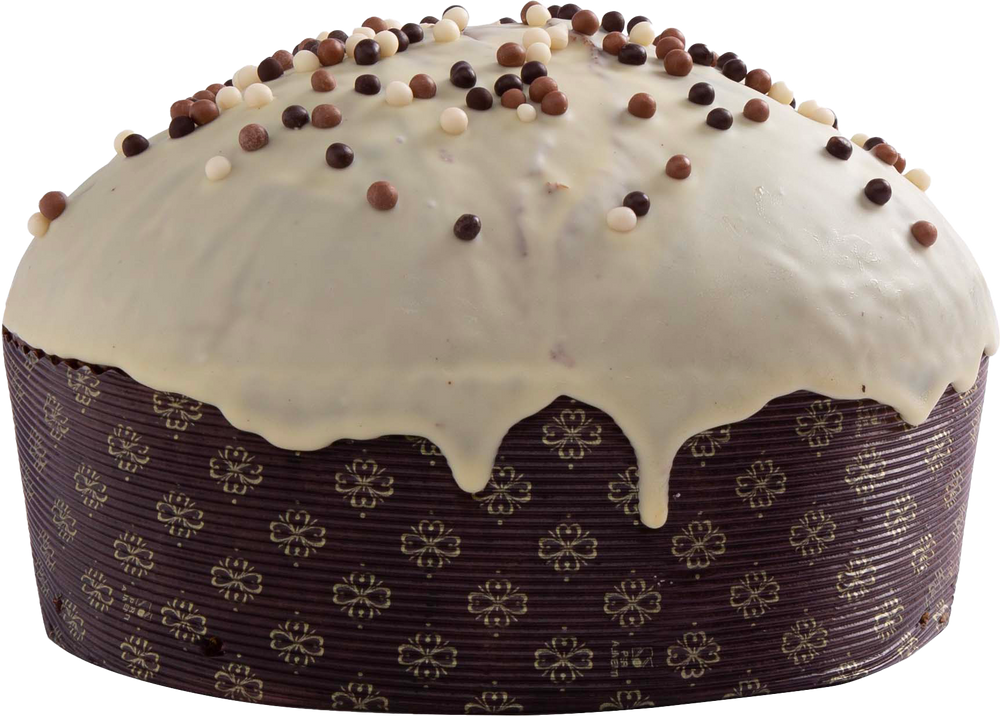 Panettone Pera e Cioccolato – sizilianischer Panettone mit kandierter Birne, Schokoladentropfen und weißer Schokoladenglasur