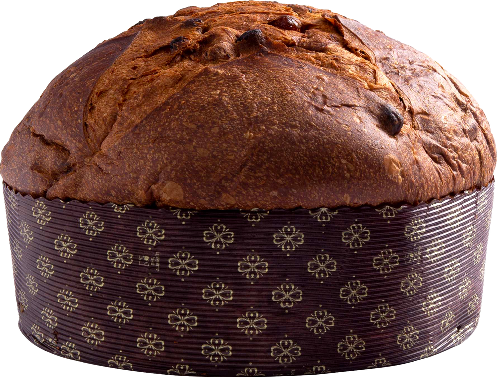 Klassischer Fiasconaro Panettone Tradizionale mit Rosinen und kandierten Orangen, handverpackt aus Sizilien.