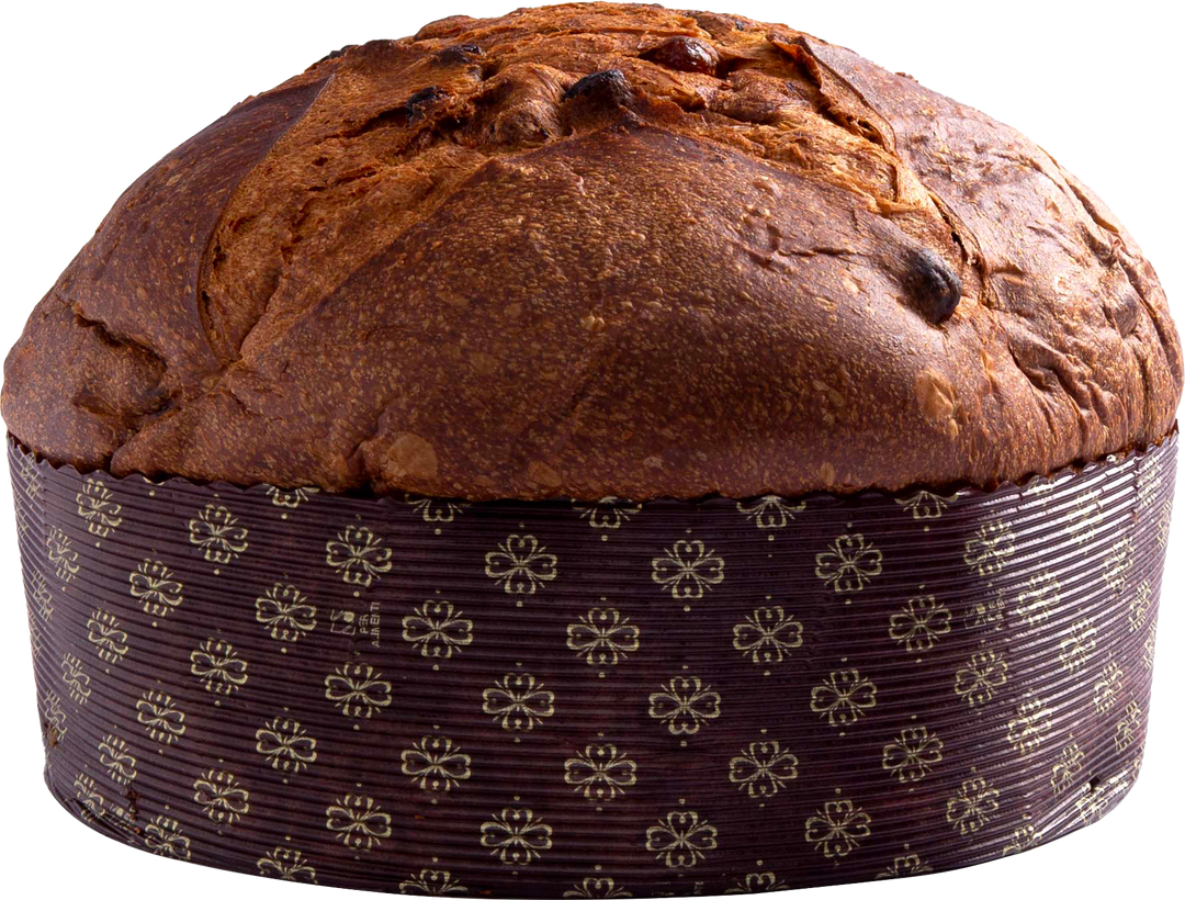 Klassischer Fiasconaro Panettone Tradizionale mit Rosinen und kandierten Orangen, handverpackt aus Sizilien.