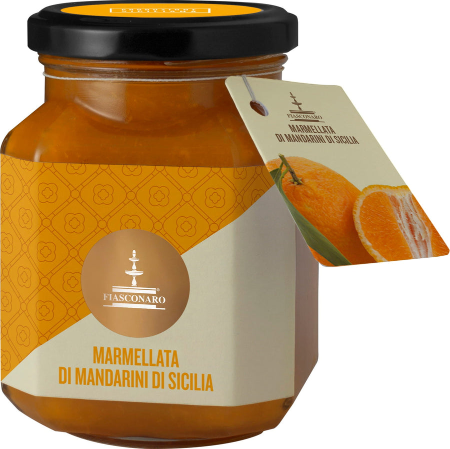 Marmellata di Mandarino von Fiasconaro – Sizilianische Mandarinenmarmelade im Glas, 360 g