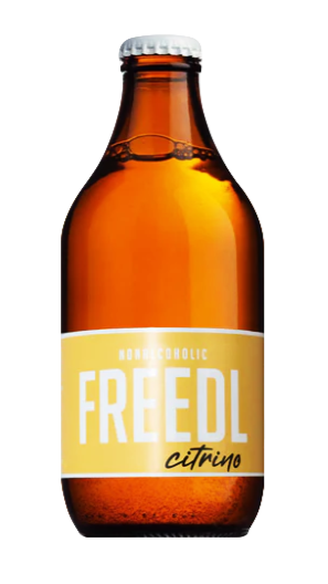 FREEDL Citrino, alkoholfreies Craft Beer mit echter Zitronenschale und ohne Zucker aus Südtirol.