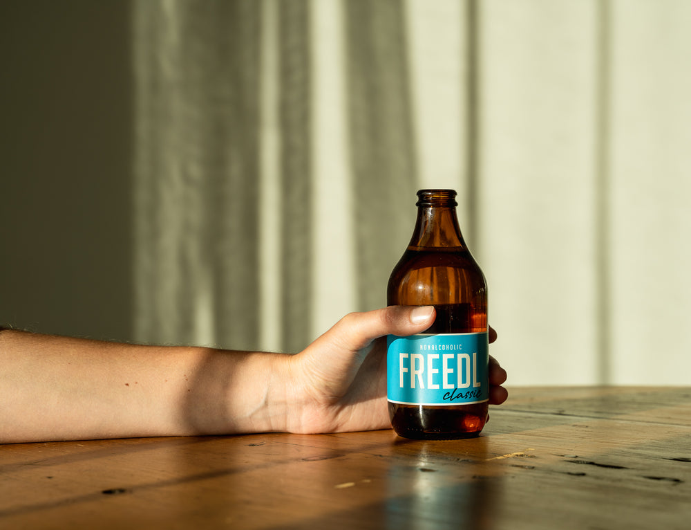 FREEDL Classic alkoholfreies Craft Bier aus Südtirol – natürliches Aroma, florale Noten.