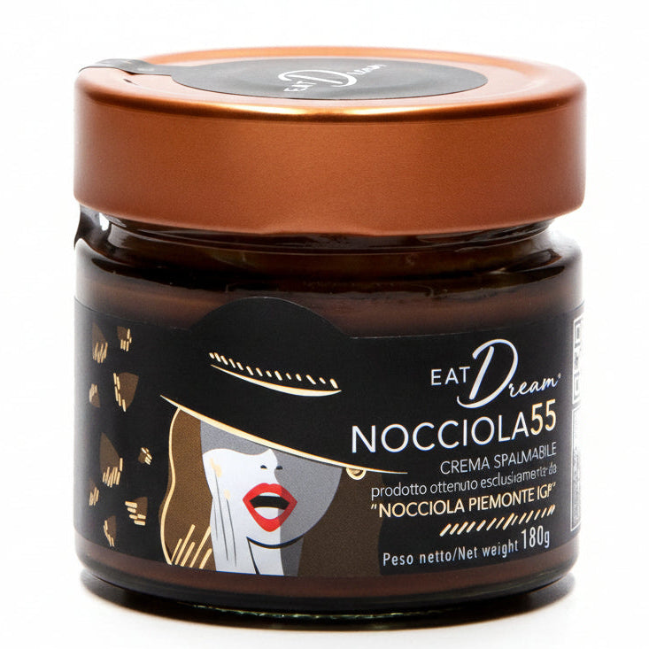 Crema di Nocciola Piemonte IGP 55% mit Kakao von EatDream – intensive Haselnusscreme, glutenfrei & ohne Zusatzöle