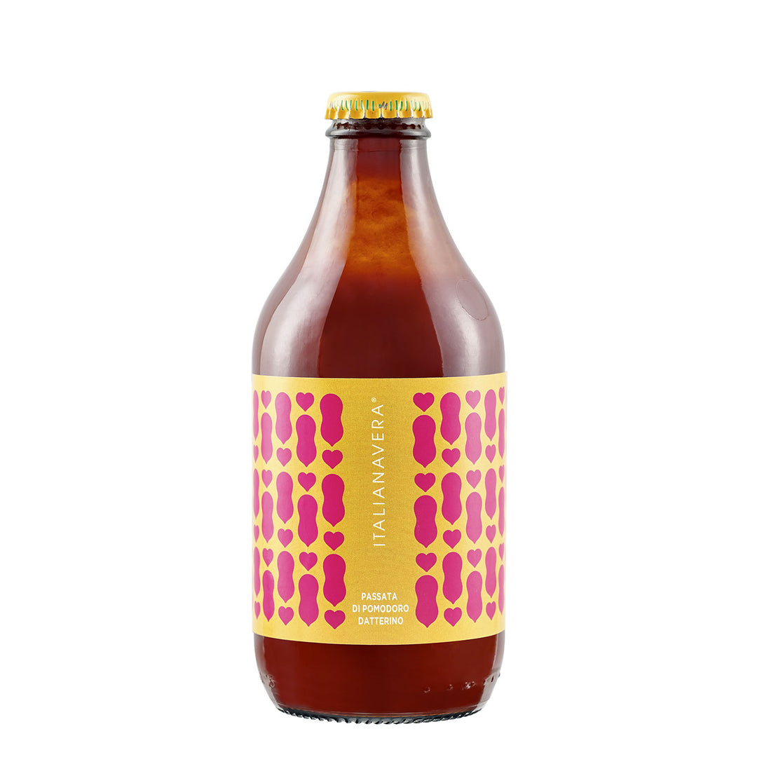 Passata della Nonna von Italianavera – Veropop-Flasche in Gelb, kampanische Passierte Tomaten