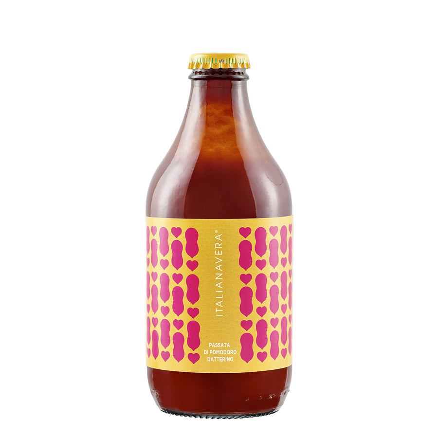 Passata della Nonna von Italianavera – Veropop-Flasche in Gelb, kampanische Passierte Tomaten