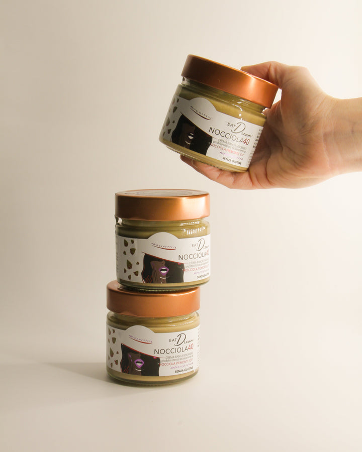 Crema di Nocciola Piemonte IGP 40% als cremiger Brotaufstrich – milder Haselnussgenuss aus dem Piemont