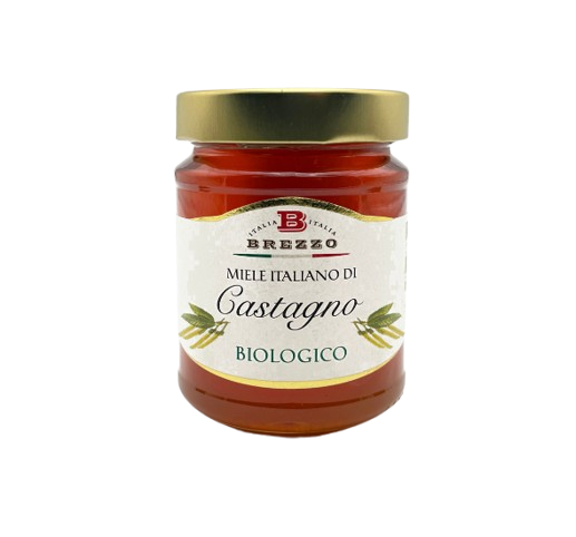 Bio Kastanienhonig – herb & flüssig, aus dem Piemont von Brezzo, 350 g