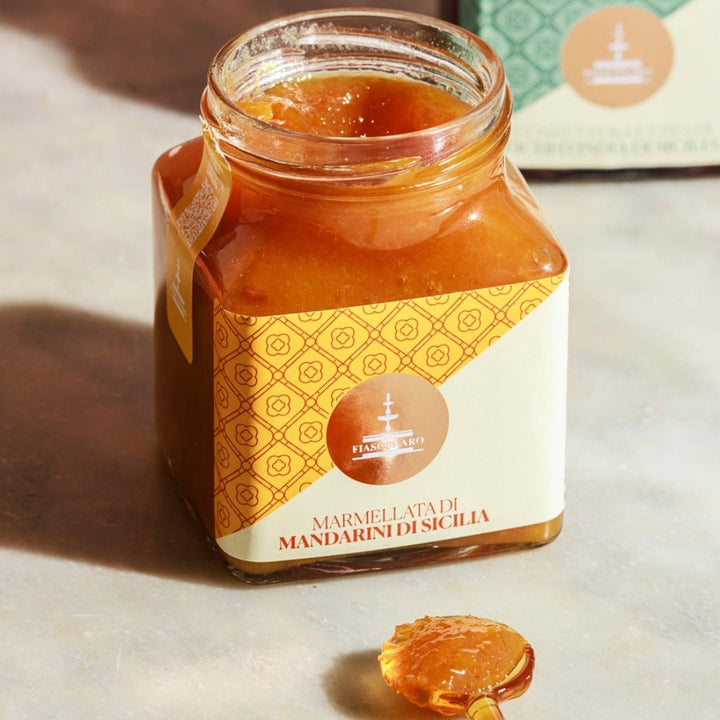 Fiasconaro Mandarinenmarmelade aus Sizilien – naturreiner Aufstrich ohne Zusatzstoffe, 360 g