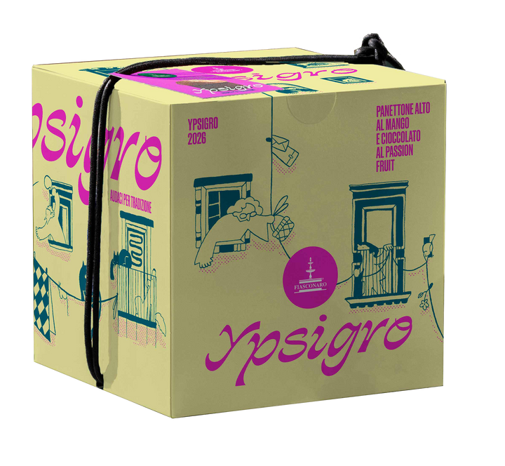 Panettone Alto al Mango e Cioccolato al Passion Fruit – Hoher Panettone mit Mango & Maracuja
