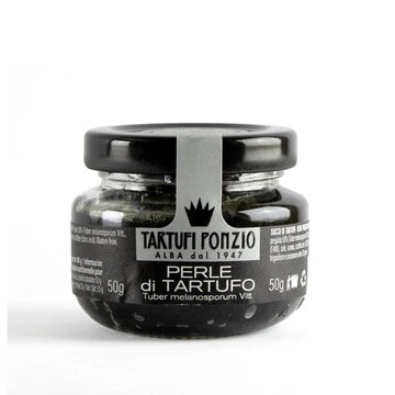 Perle di Tartufo – Kaviar-Perlen mit schwarzem Trüffelsaft