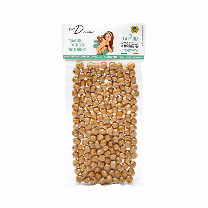Geröstete Nocciola Tonda Gentile Piemonte IGP – 100% Haselnuss, vakuumverpackt, von EatDream