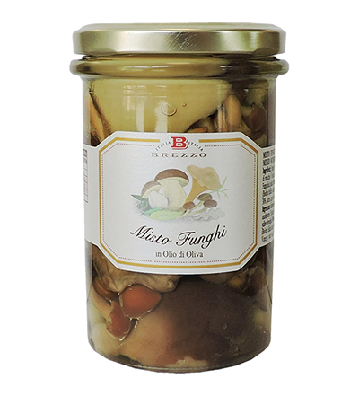 Misto di Funghi – Gemischte Pilze in Olivenöl von Brezzo, 280 g