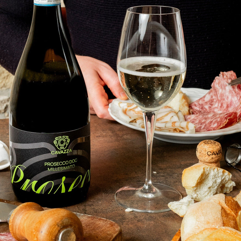 Cavazza Prosecco Spumante Extra Dry, nachhaltig zertifizierter Schaumwein aus Venetien.