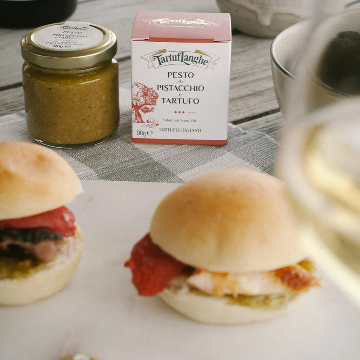 Tartuflanghe Pistazien-Pesto mit echtem Sommertrüffel – ideal für Pasta, Bruschetta und Aperitivo