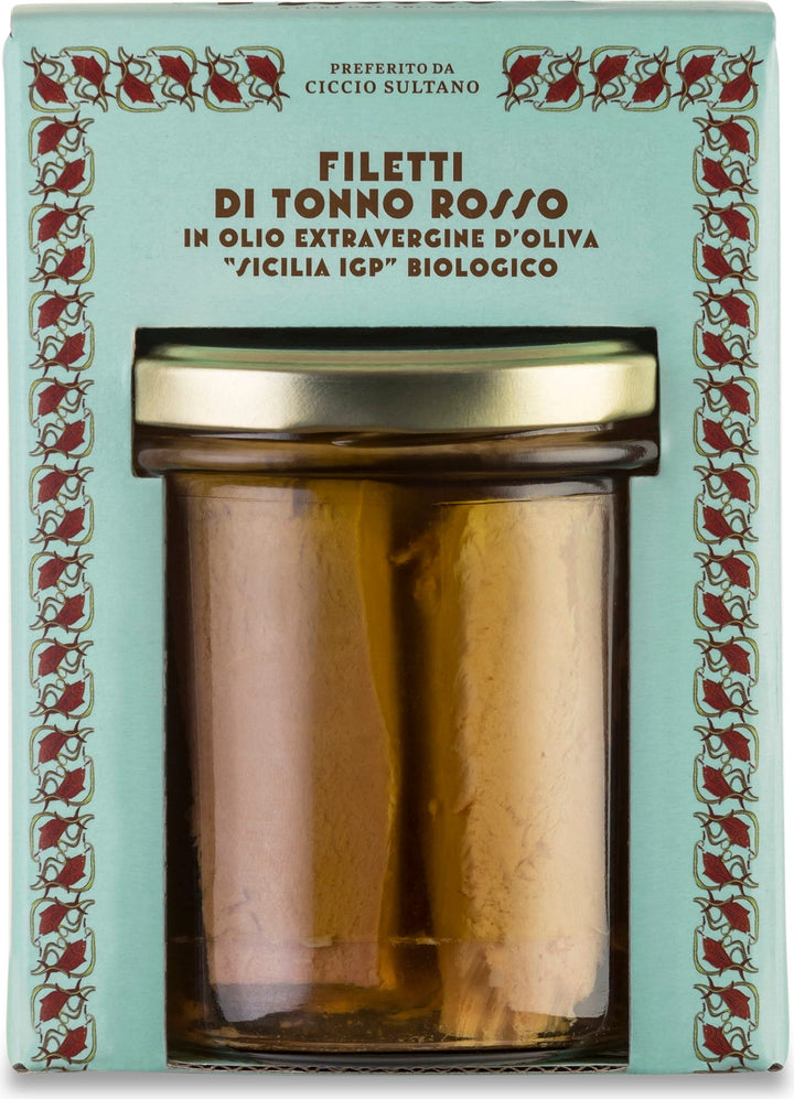 Filetti di Tonno Rosso – Rote Thunfischfilets in Bio-Olivenöl Sicilia IGP