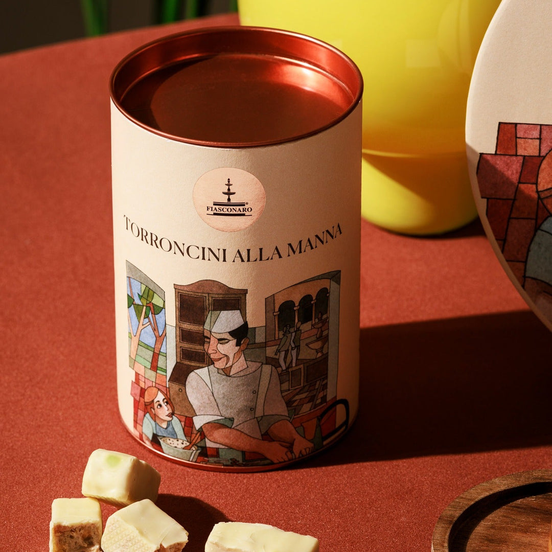 Torroncini alla Manna Fiasconaro Geschenkverpackung – sizilianischer Mandelnougat
